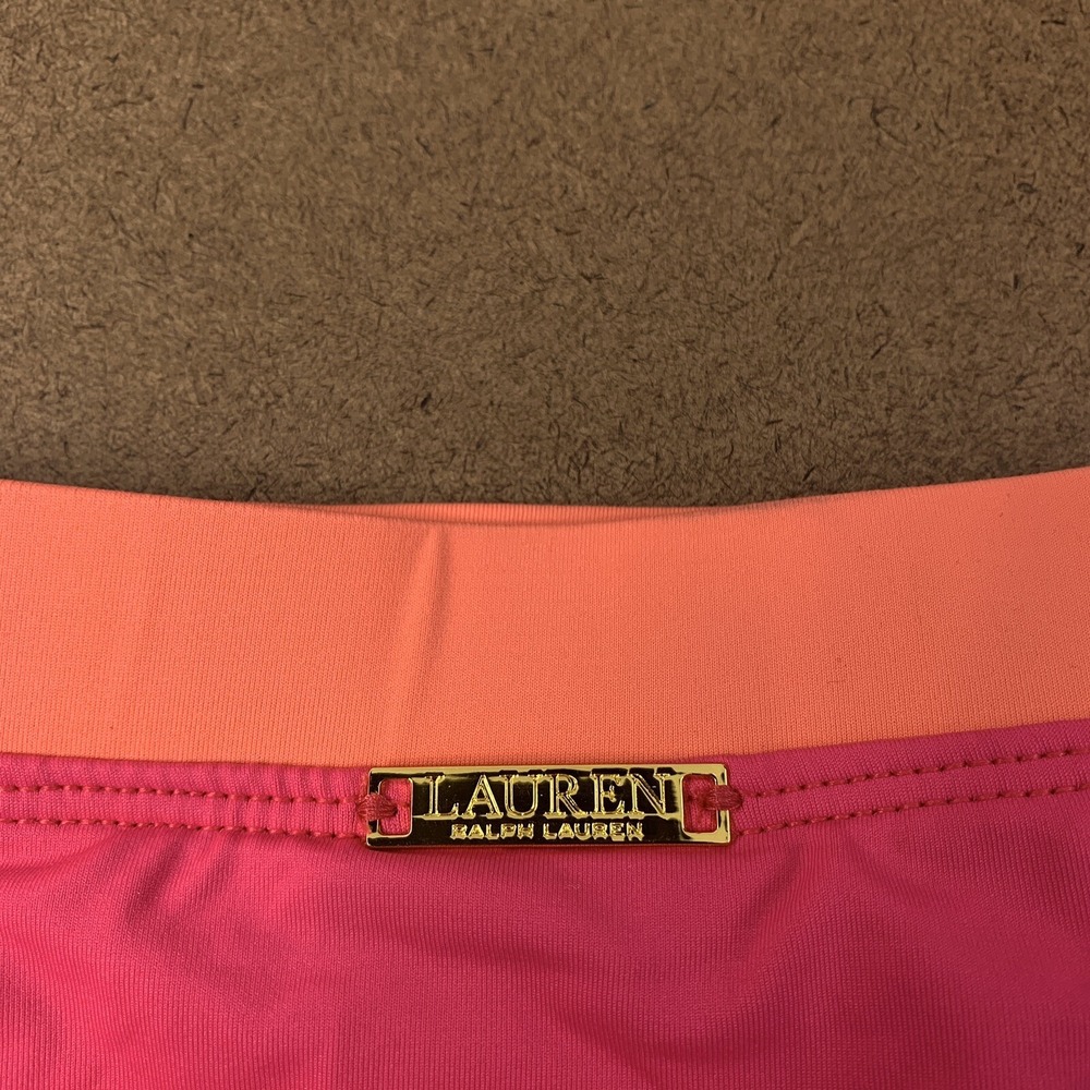 Lauren Ralph Lauren Size 14 Pink Beach Club Banded Waist Bikini Bottoms NWT - Picture 5 of 7